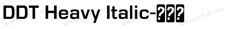 DDT Heavy Italic字体转换